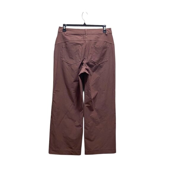 Lululemon City Sleek 5 Pocket High-Rise Wide-Leg Pant Full Length Brown Size 31 - Picture 14 of 16